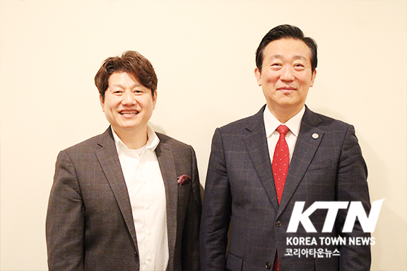 북텍사스한인상공회의 신동헌 회장과 달라스한인회의 김성한 회장