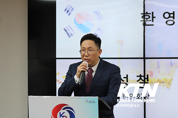 환영사를 전하는 우성철 달라스 한인회장