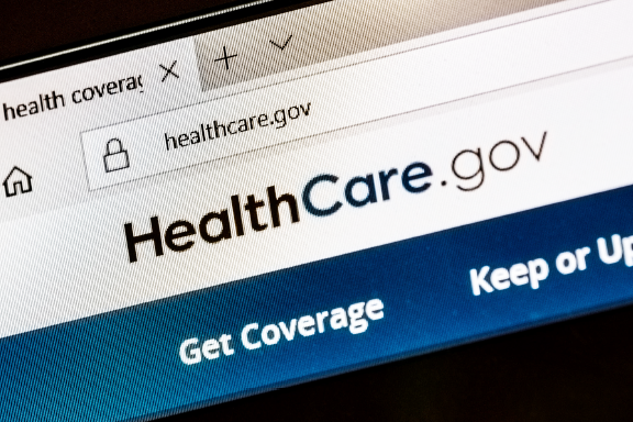 연방 정부가 운영하는 HealthCare.gov.