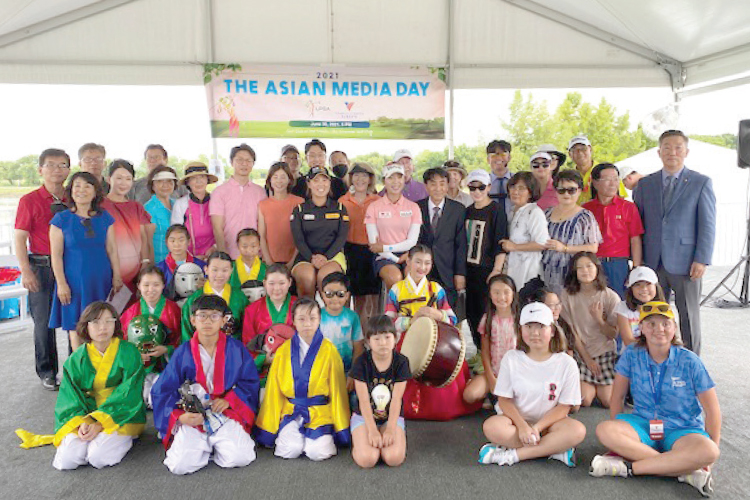 LPGA 2021 Volunteers of America(VOA) Classic 대회를 앞두고 한인선수들을 위한 환영과 응원의 행사가 열렸다.